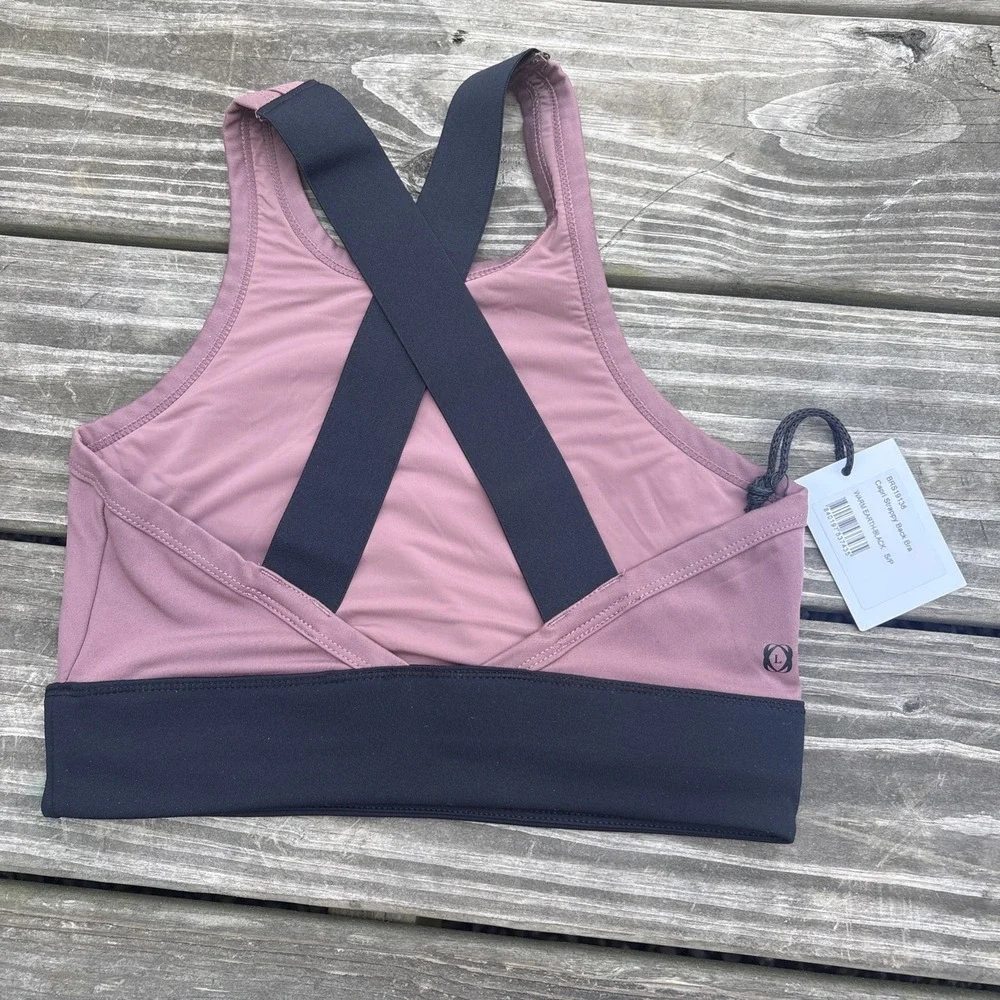 Bandier Le Ore Small Warm Earth Capri Strappy Back Bra NWT $68